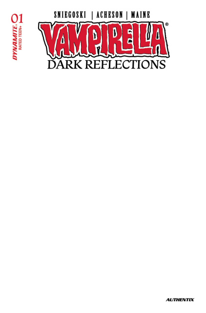 Vampirella: Dark Reflections #1 (Blank Authentix Cover)