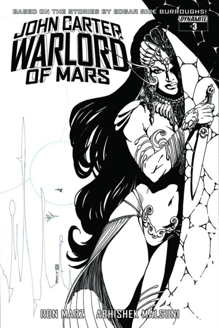 John Carter: Warlord of Mars #3 (10 Copy Sears B&W Cover)