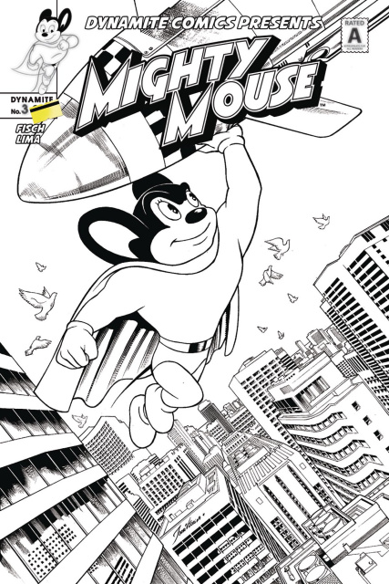 Mighty Mouse #3 (10 Copy Lima B&W Cover)