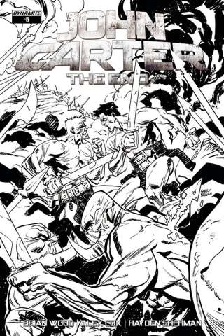 John Carter: The End #5 (10 Copy Brown B&W Cover)