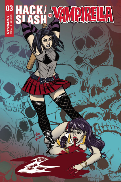 Hack/Slash vs. Vampirella #3 (Vaughn Cover)