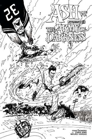 Ash vs. The Army of Darkness #4 (10 Copy Vargas B&W Cover)
