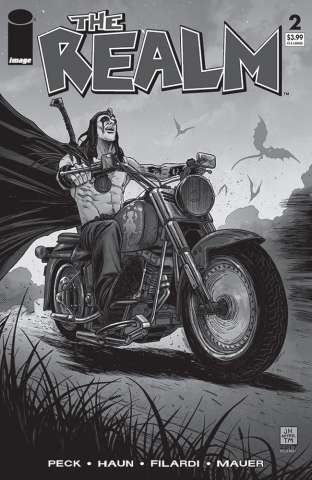 The Realm #2 (B&W Walking Dead #15 Tribute Cover)