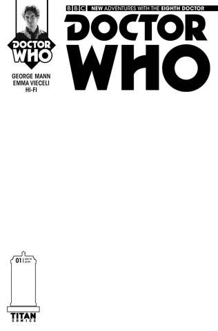 Doctor Who: New Adventures with the Eighth Doctor #1 (Blank Sketch Cover)