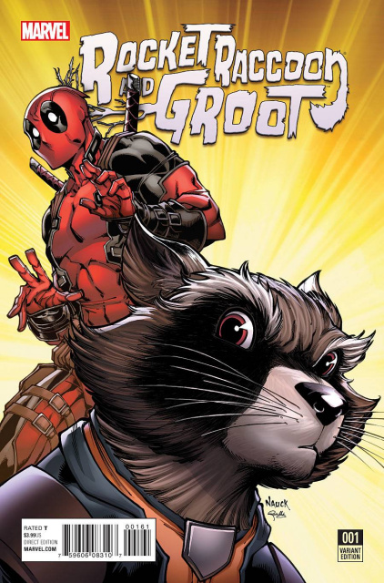 Rocket Raccoon and Groot #1 (Nauck Deadpool Cover)