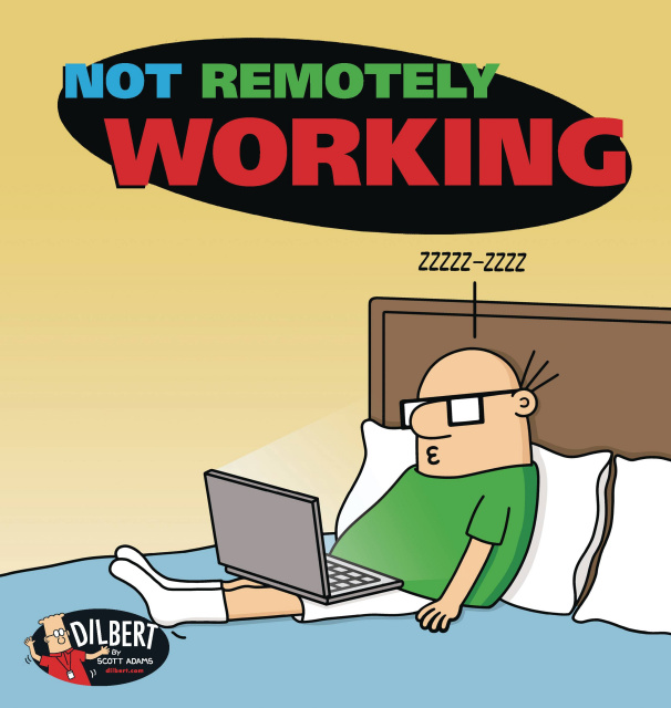 Dilbert: Not Remotely Working