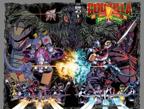 Godzilla vs. Mighty Morphin Power Rangers II #5 (Sanchez Cover)