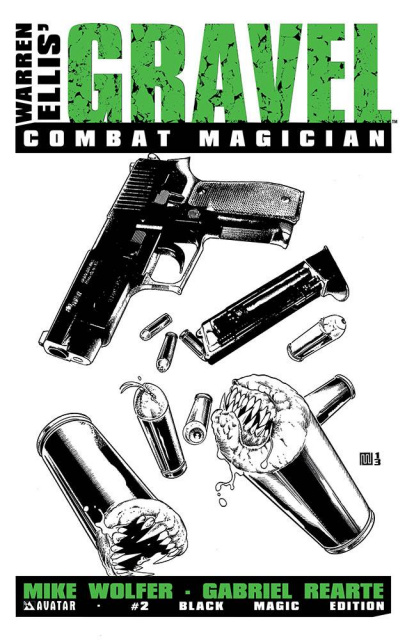 Gravel: Combat Magician #2 (Black Magic Cover)