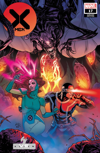 X-Men #17 (Dauterman Marvel vs. Alien Cover)