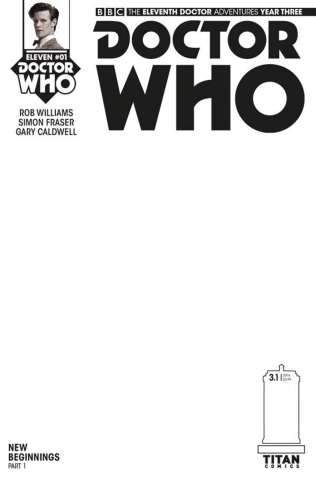 Doctor Who: New Adventures with the Eleventh Doctor, Year Three #1 (Blank Sketch Cover)
