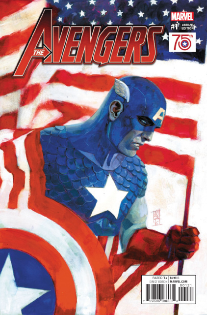 Avengers #1 (Captain America 75th Anniversary Cover)