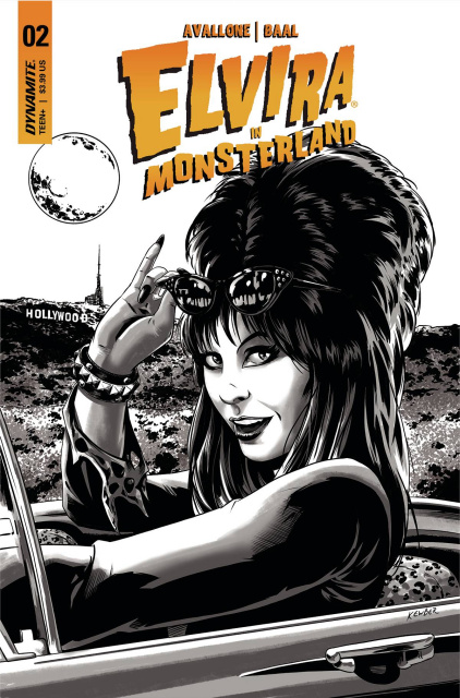 Elvira in Monsterland #2 (10 Copy Baal B&W Cover)