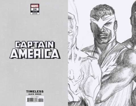 Captain America #24 (Ross Falcon Timeless Virgin Sketch Cover)