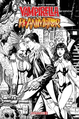 Vampirella vs. Reanimator #2 (20 Copy Desjardins B&W Cover)