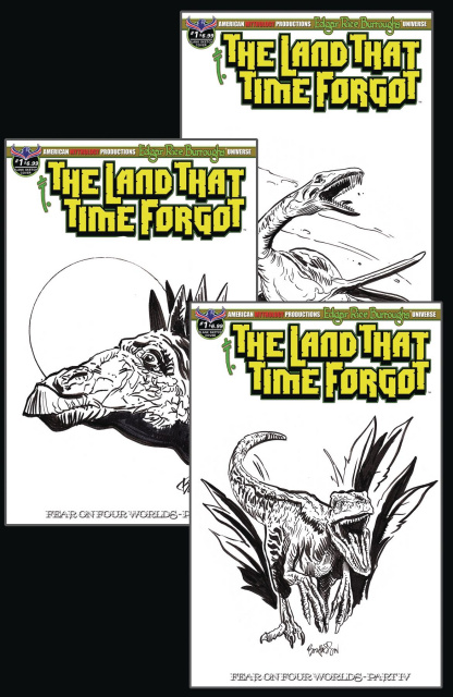 The Land That Time Forgot #1 (Fear On Four Worlds Dino Sketch Cover)