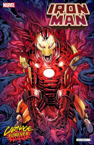 Iron Man #18 (Jeff Johnson Carnage Forever Cover)