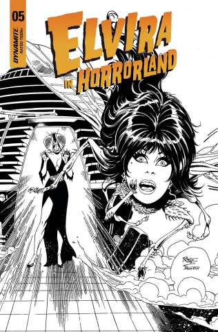 Elvira in Horrorland #5 (15 Copy Royle B&W Cover)