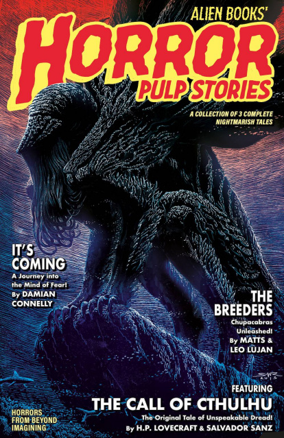Alien Books' Horror Pulp Stories (Sanz Cover)