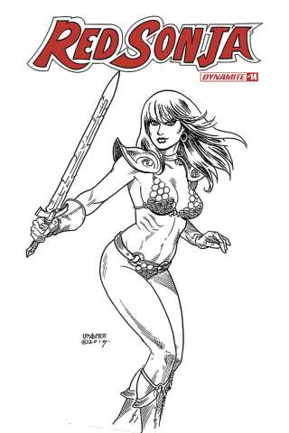 Red Sonja #14 (30 Copy Linsner B&W Cover)