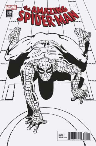 The Amazing Spider-Man #800 (Ditko Remastered B&W Cover)