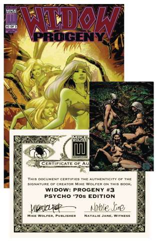 Widow: Progeny #3 (Psycho 70s Cover)