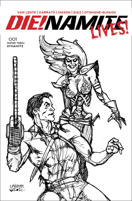DIE!namite Lives! #1 (20 Copy Linsner Pencil Art Cover)