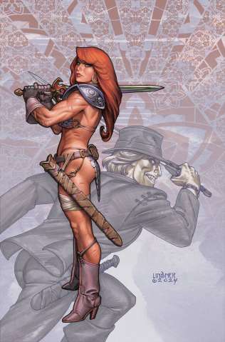 Red Sonja: Death and the Devil #2 (Linsner Metal Premium Cover)