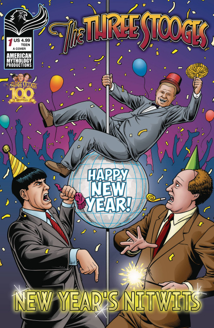 Three Stooges: New Year's Nitwits #1 (Fraims Cover)