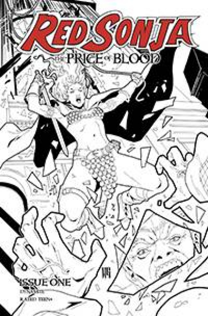 Red Sonja: The Price of Blood #1 (15 Copy Geovani B&W Cover)