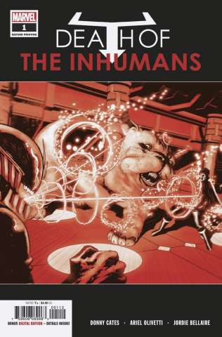 Death of the Inhumans #1 (Olivetti 2nd Printing)