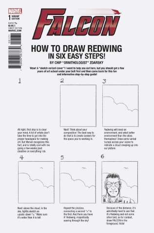The Falcon #1 (Zdarsky How To Draw Cover)