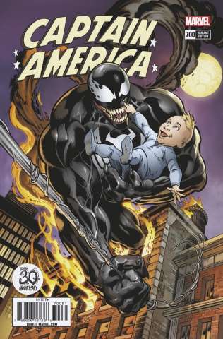 Captain America #700 (Andrasofszky Venom 30th Anniversary Cover)