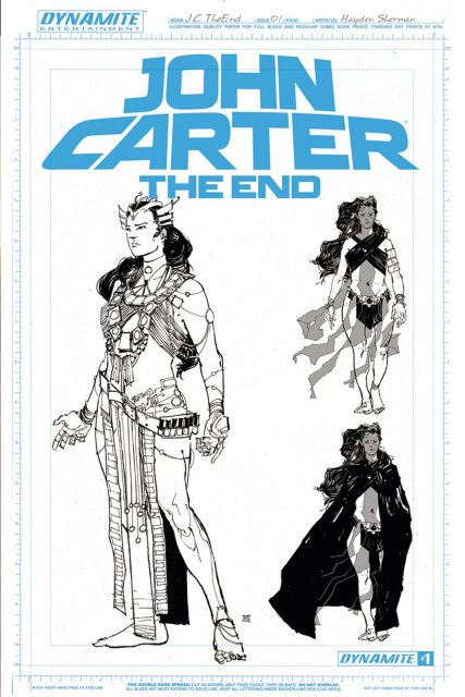 John Carter: The End #1 (10 Copy Sherman Art Board Cover)