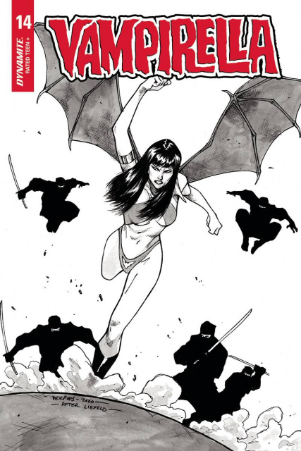 Vampirella #14 (25 Copy Peeples Homage B&W Cover)