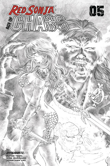 Red Sonja: Age of Chaos #5 (25 Copy Quah B&W Cover)