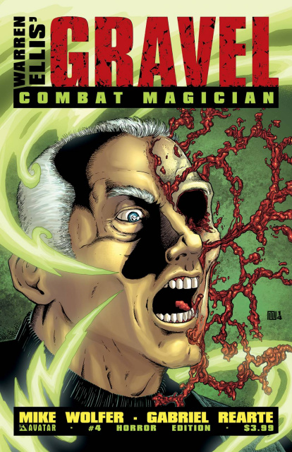 Gravel: Combat Magician #4 (Horror Cover)