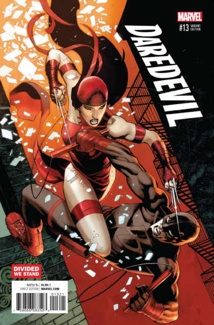 Daredevil #13 (Stevens Divided We Stand Cover)