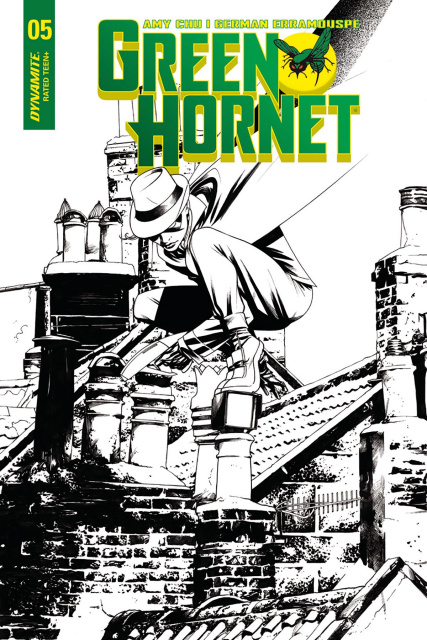 Green Hornet #5 (10 Copy McKone B&W Cover)