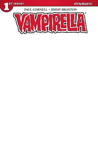 Vampirella #1 (Blank Authentix Cover)