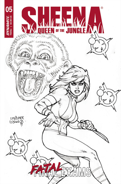 Sheena: Queen of the Jungle #5 (10 Copy Linsner Line Art Cover)