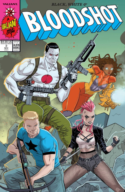 Black, White & Bloodshot #3 (Ortiz Cover)