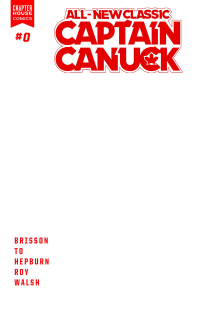 All-New Classic Captain Canuck #0 (Blank Sketch Cover)