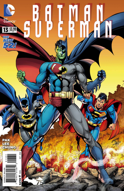 Batman / Superman #13 (Batman 75 Cover)