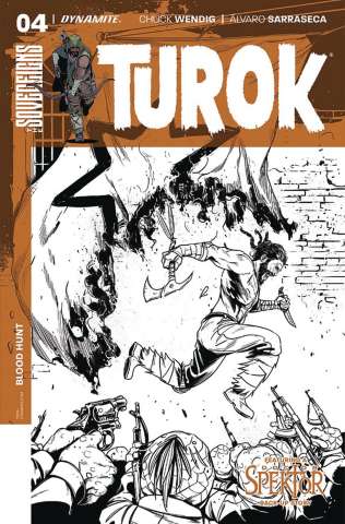 Turok #4 (10 Copy Sarraseca B&W Cover)