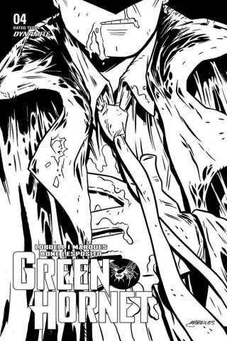 Green Hornet #4 (10 Copy Marques B&W Cover)