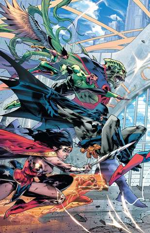Justice League #20 (Left Variant Cover)
