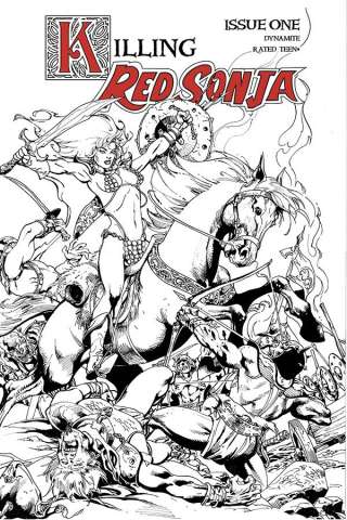 Killing Red Sonja #1 (7 Copy Castro B&W Cover)