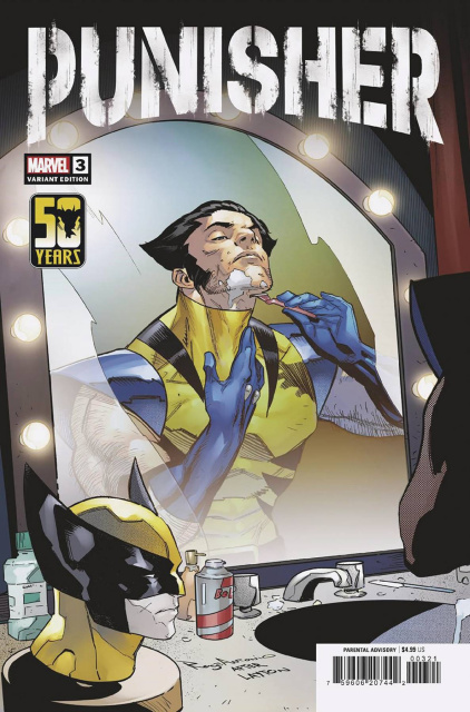 Punisher #3 (Roge Antonio Wolverine Wolverine Wolverine Cover)