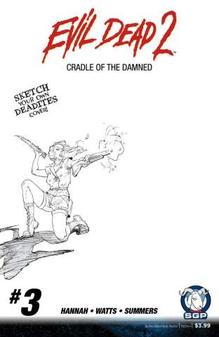 Evil Dead 2: Cradle of the Damned #3 (10 Copy Blank Sketch COver)