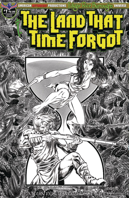 The Land That Time Forgot #1 (Fear On Four Worlds B&W Cover)
